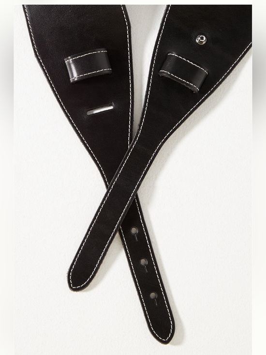 Anthropologie WIDE CORSET BELT Black Leather main image 4